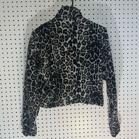 TNA leopard print cropped fleece - Picture 2 of 4